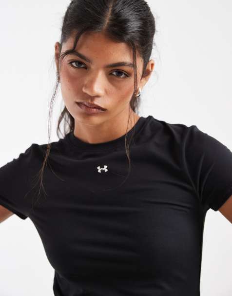 Under Armour Motion fitted short sleeve t-shirt in black - view 1