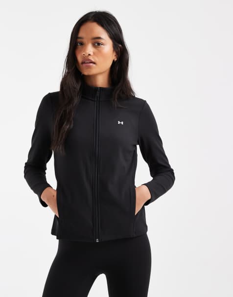 Under Armour Motion full-zip training top in black - view 1