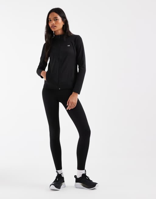 Under Armour Motion full-zip training top in black, 3 of 4