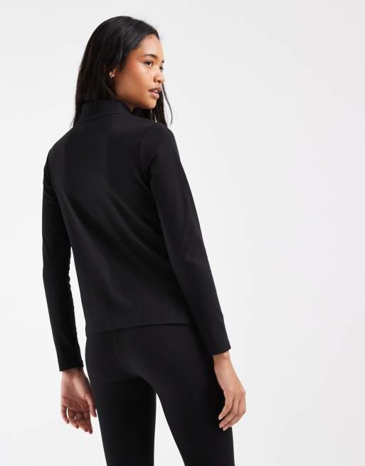 Under Armour Motion full-zip training top in black, 4 of 4