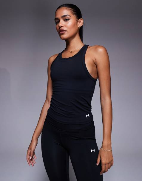 Under Armour Motion high neck tank top in black - view 1