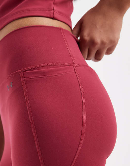 Under Armour Motion leggings in burgundy, 5 of 5