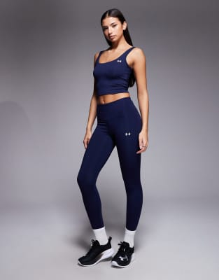 Under Armour - Motion - Leggings in Midnight Navy und Weiß-Marineblau