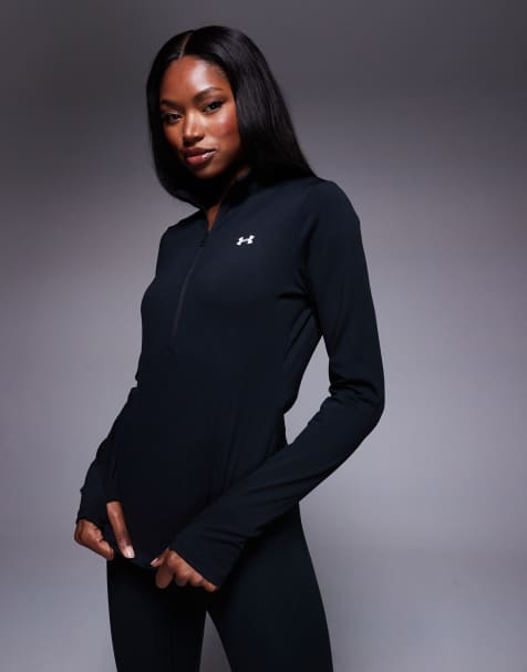 Under Armour - Motion - Sort top med halv lynlås - view 1