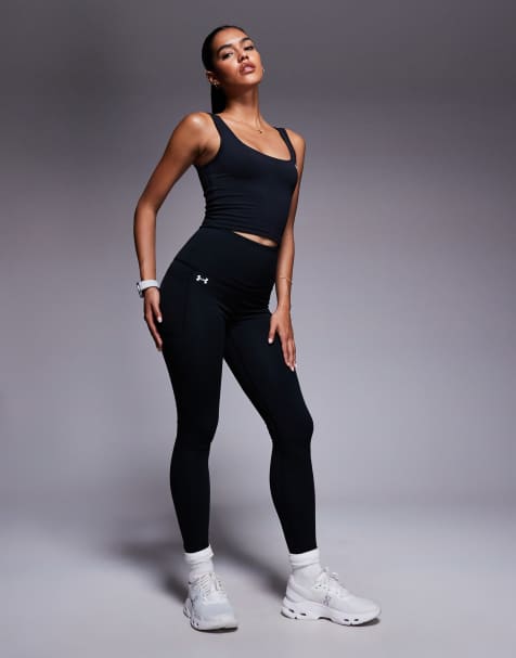 Under Armour – Motion – Svarta leggings med extra hög midja - view 1