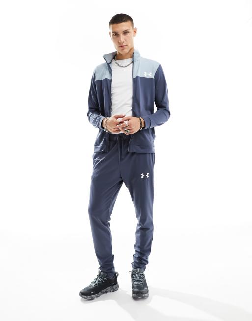 Mens grey 2025 under armour tracksuit