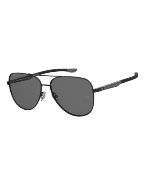 Under Armour occhiali da sole da aviatore con lenti polarizzate grigie, neri - view 1