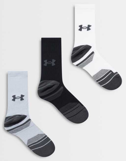 Under Armour - pack de 3 calcetines de caña media en varios colores, 1 de 3