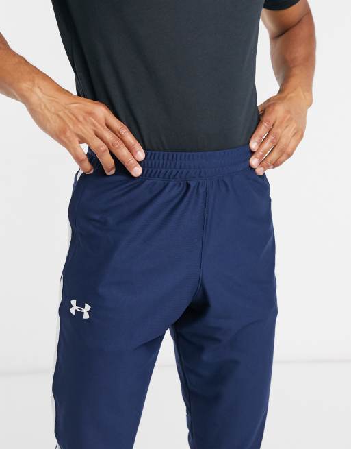 Under Armour Pantalon de surv tement style sport en piqu Bleu marine