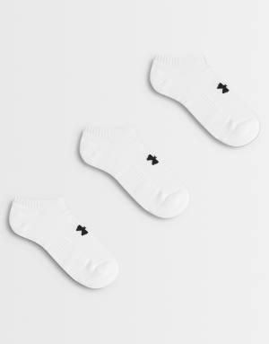Under Armour Performance 3 pack crew socks in white
