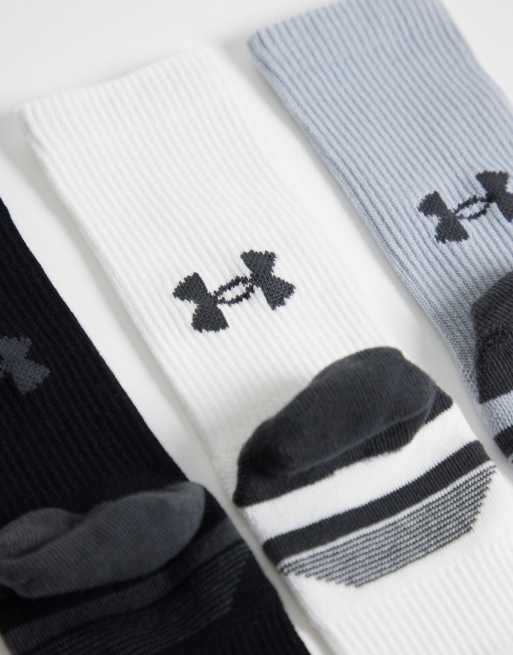 Under Armour Performance 3-pak skarpetek z okrągłym ściągaczem w wielu kolorach, 3 z 3