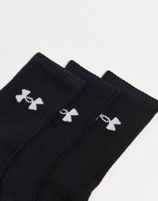 Under Armour – Performance – 3er-Pack Crew-Socken in Schwarz, 2 von 3
