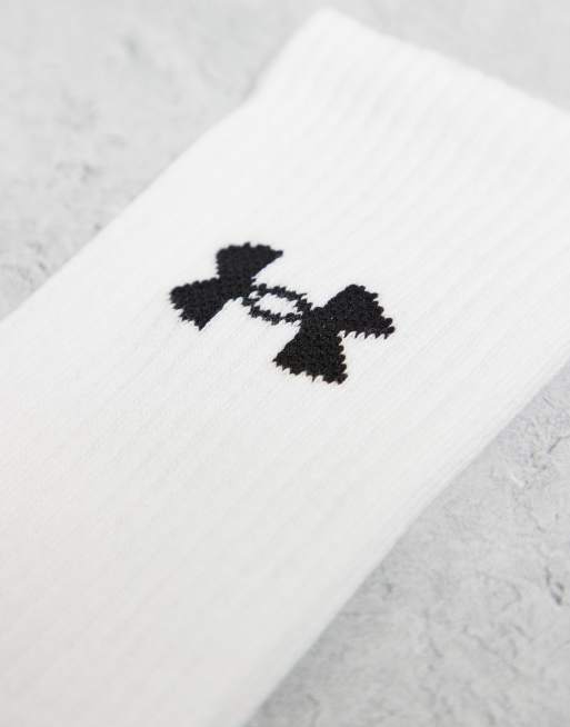 Under Armour – Performance – 3er-Pack Crew-Socken in Weiß, 3 von 3