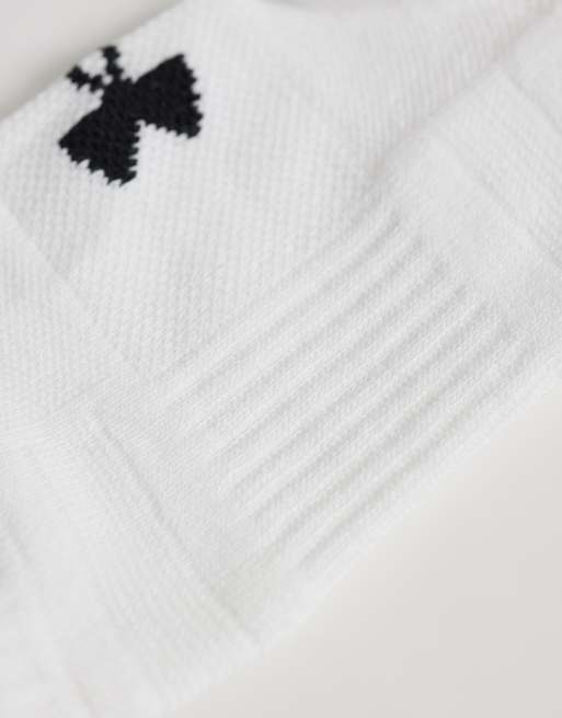 Under Armour – Performance – 3er-Pack Crew-Socken in Weiß, 3 von 3