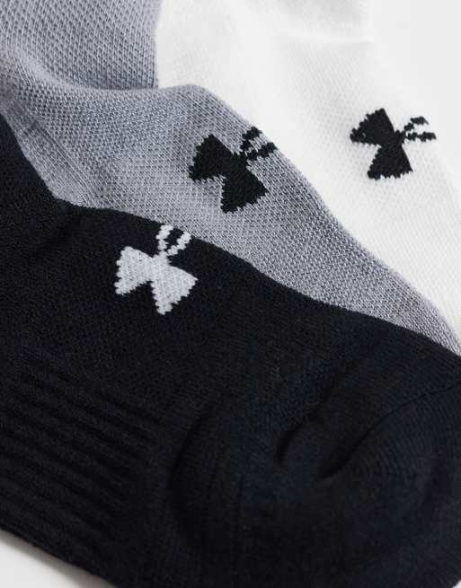 Under Armour – Performance – 3er-Pack Crew-Socken in Weiß, 3 von 3