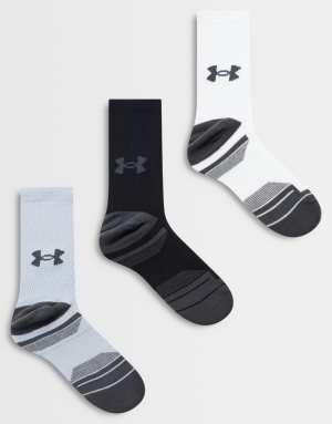 Under Armour Performance 3pk crew socks in multi
