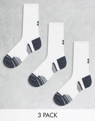 Under Armour - Performance - Pakke med 3 par hvide sportssokker - view 1