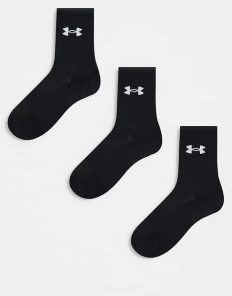 Under Armour – Performance – Svarta sportstrumpor, 3-pack - view 1