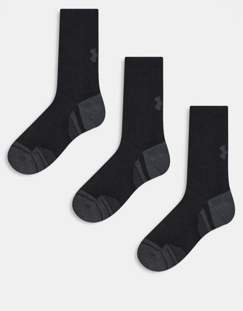 Under Armour – Performance Tech – 3er-Pack Crew-Socken in Schwarz - view 1