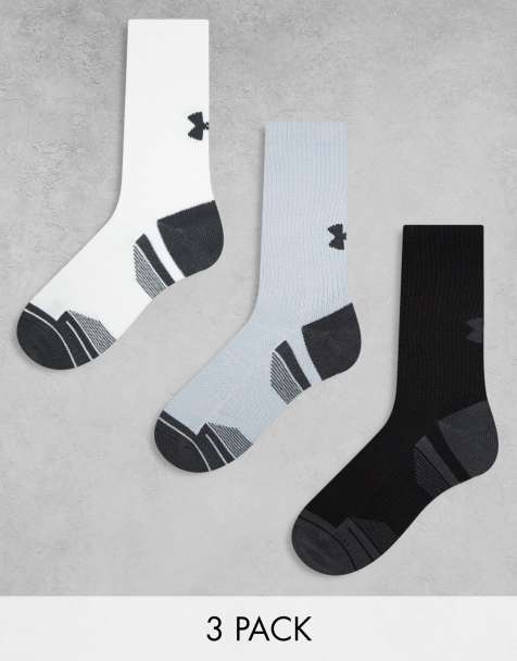 Under Armour - Performance Tech - Lot de 3 paires de chaussettes basses - Blanc, noir et gris - view 1