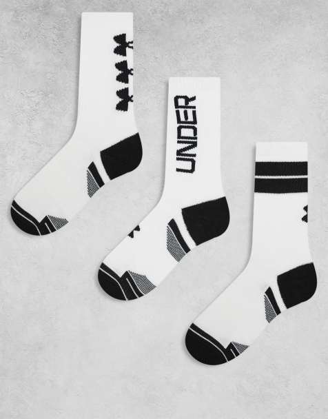 Under Armour – Performance – Vita strumpor i techstil, 3-pack - view 1