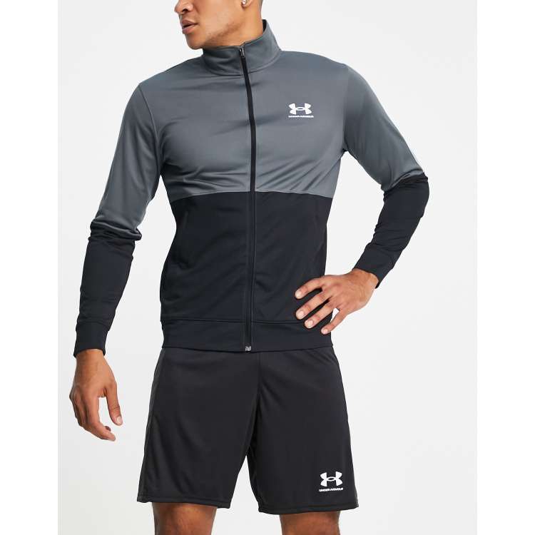 Under Armour スキーウェア メンズ グレー/ブラック　Lサイズ Under Armour Pique track jacket in grey and black | ASOS