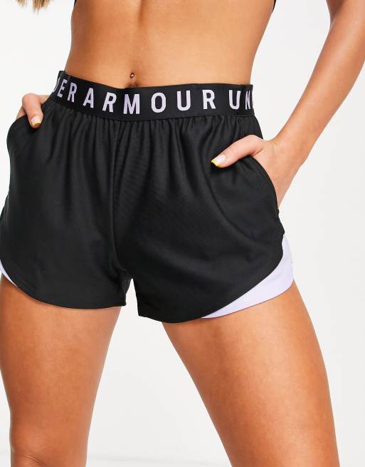 Under Armour Women's Black/White Play Up Shorts 3.0