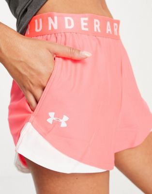 Under Armour Play Up 3.0 shorts in pink - ASOS Price Checker