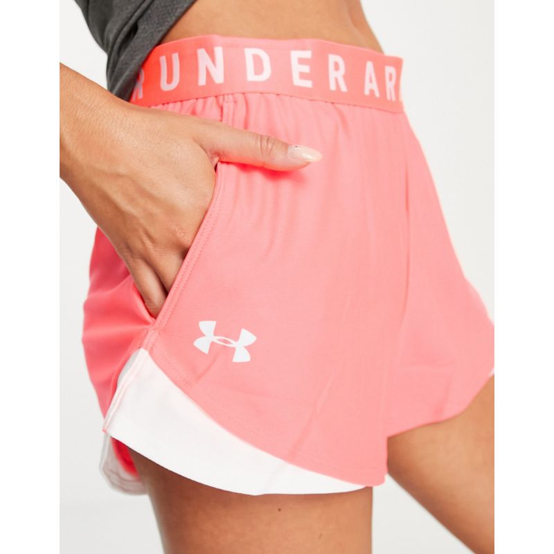 Under Armour – Play Up 3.0 – Shorts in Rosa