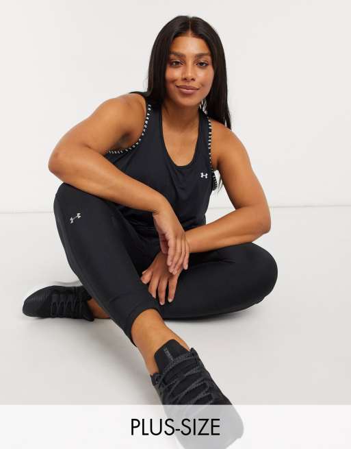 Under Armour Plus heat gear hi-rise leggings in black