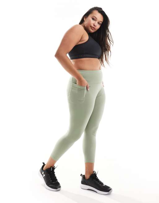 Under Armour Plus Motion ankle leggings in khaki