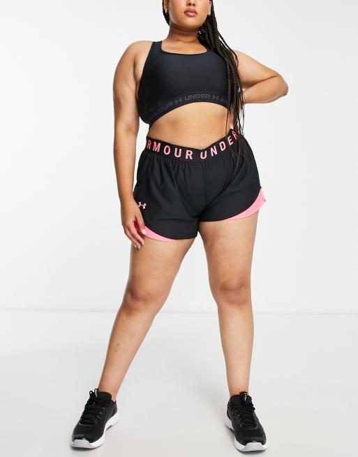 Plus size under armour play discount up 3.0 shorts