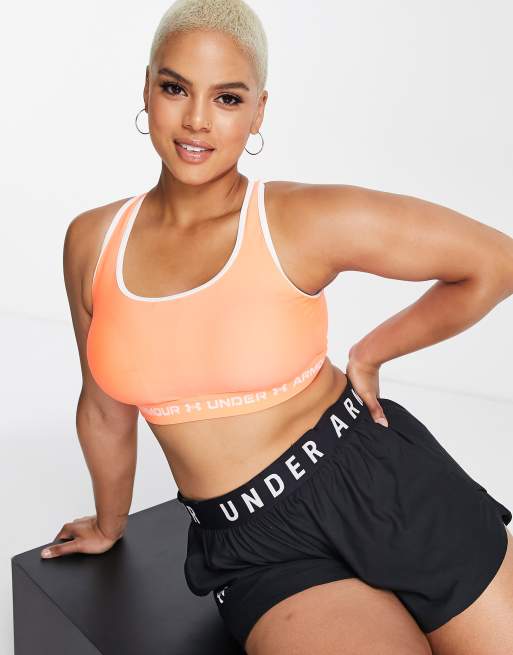Under Armour Plus - Training - Sport-bh met medium ondersteuning en kruisbandjes op de rug in oranje
