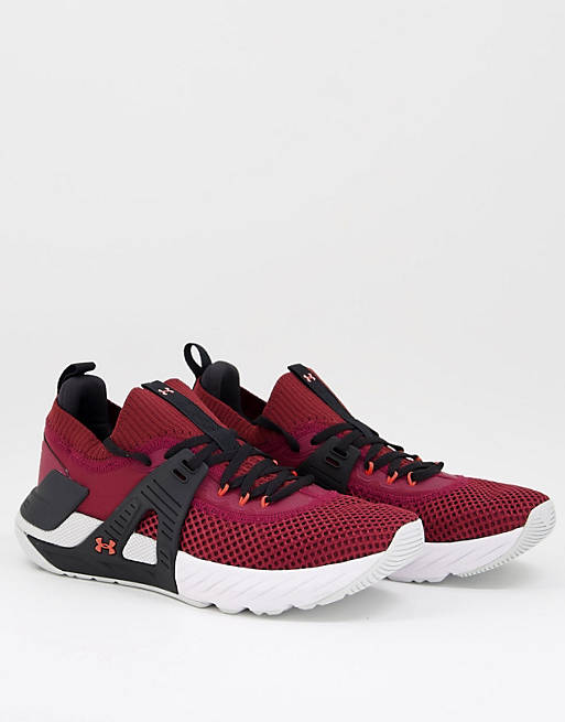 asos.com | Under Armour Project Rock 4 trainers in red