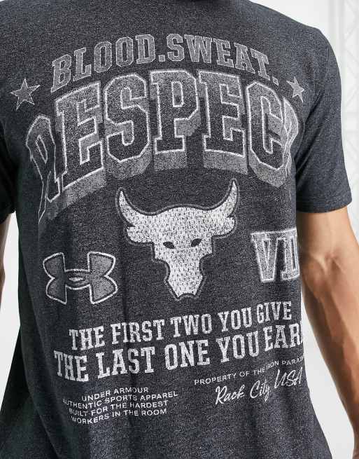 Under armour respect hot sale t shirt