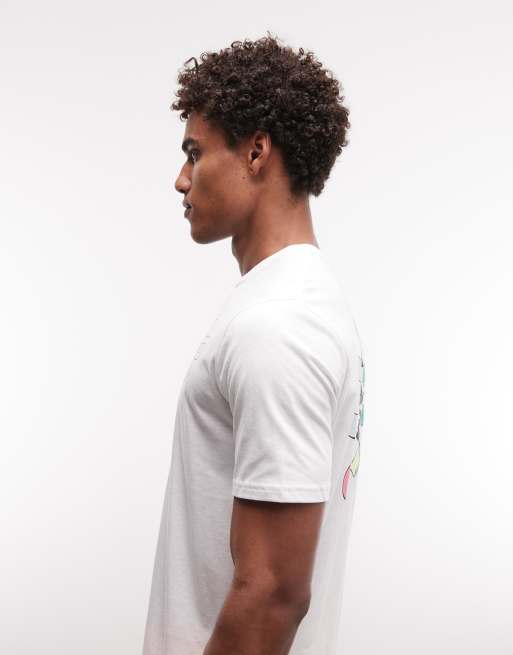 Under Armour - Radial Wordmark - Hvid kortærmet T-shirt, 4 af 5