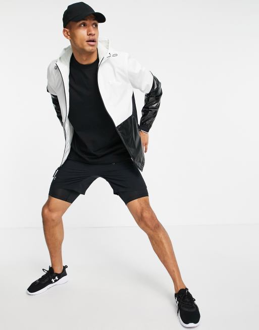 Under Armour - Recover Legacy - Windjack in wit en zwart
