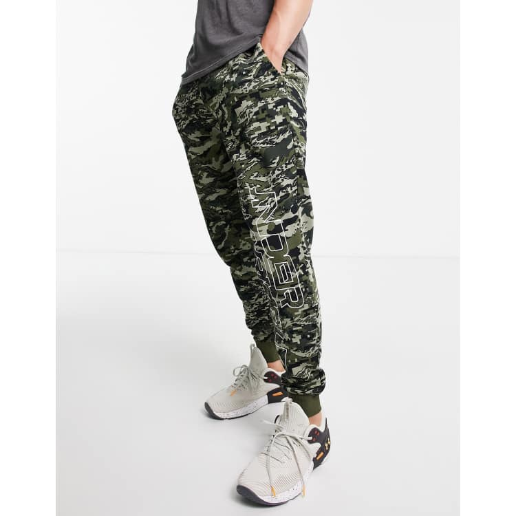 Under armour rival fleece camo sale jogger