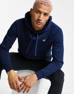 Under Armour Rival fleece hoodie in navy