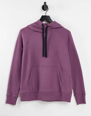 Under Armour Rival fleece hoodie in purple ASOS