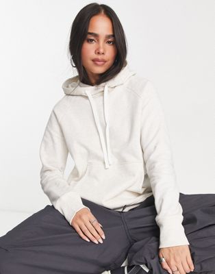 Under Armour Rival fleece hoodie in white