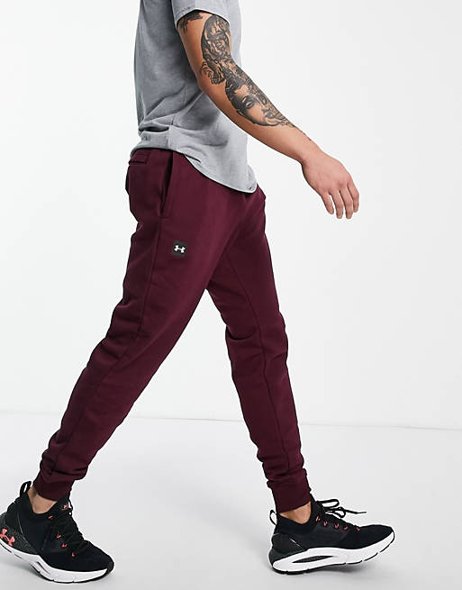  Under Armour Rival Fleece joggers in maroon 