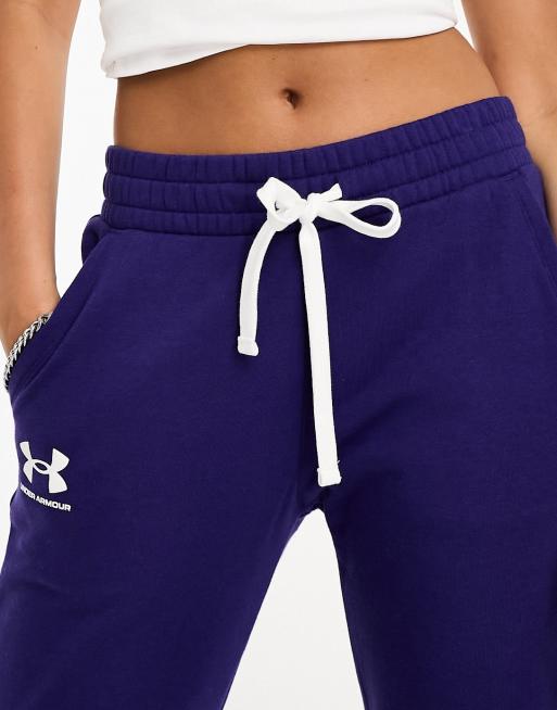 Under armour rival discount fleece joggers navy