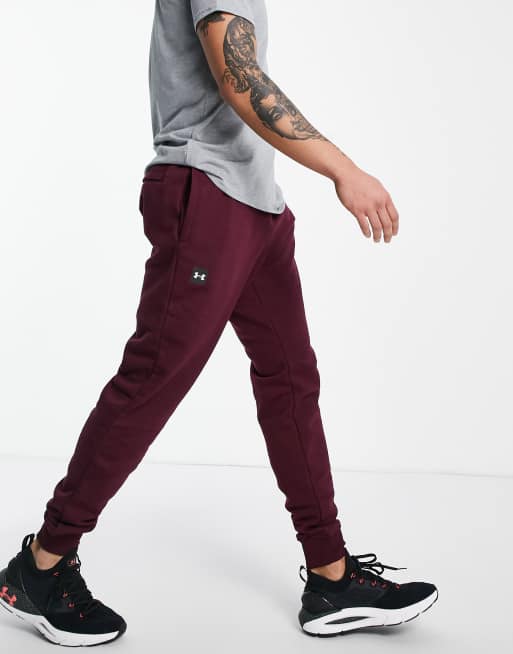 Under Armour - Rival - Fleece joggingbroek in kastanjekleur