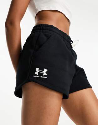 Under Armour Rival Fleece Shorts in black