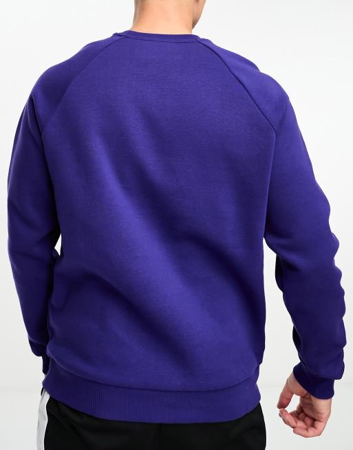 Under Armour - Rival - Fleece sweatshirt met ronde hals in marineblauw, 2 van 4
