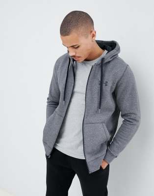 under armour grey zip hoodie