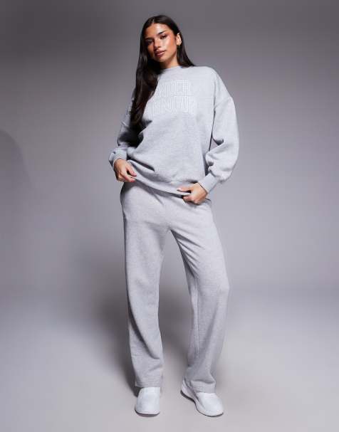 Under Armour - Rival - Joggers dritti grigio mélange chiaro - view 1