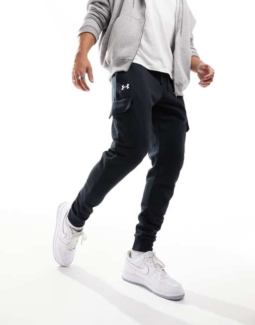 Pantalon de jogging cargo UA Rival Fleece pour homme