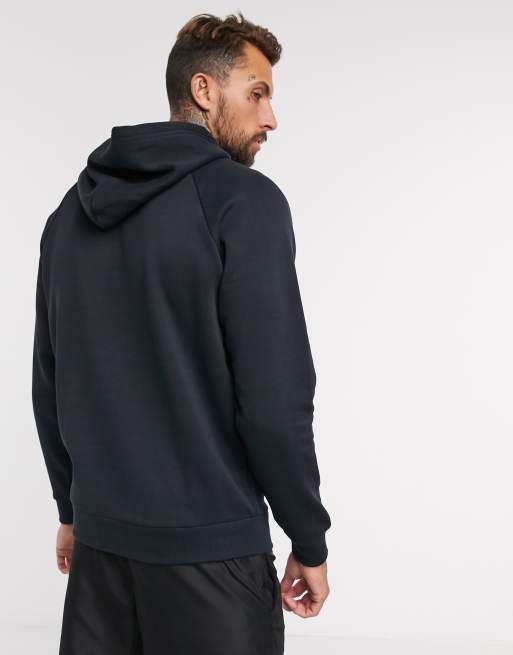 Under Armour — Rival — Sorte hættetrøje i fleece, 2 af 4